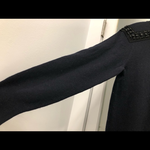 J. Crew Deep Navy Colour Cashmere/ Wool Sweater - Picture 5 of 8